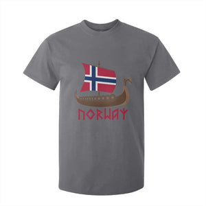 Boat Norwegian Flag Norway Viking Ship Norway T Shirt For Kid TS11 Charcoal Print Your Wear