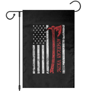 American Viking Garden Flag Norse Mythology Axe USA Flag TS11 Black Print Your Wear