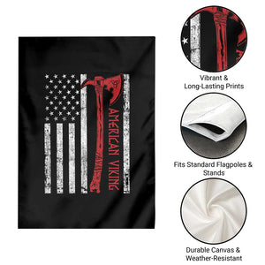 American Viking Garden Flag Norse Mythology Axe USA Flag TS11 Print Your Wear