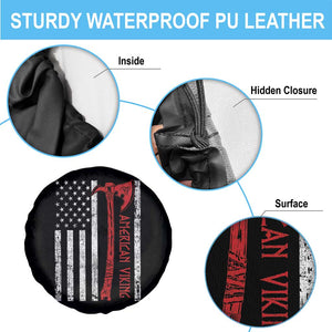 American Viking Spare Tire Cover Norse Mythology Axe USA Flag TS11 Print Your Wear
