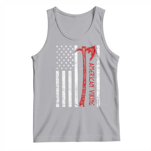 American Viking Tank Top Norse Mythology Axe USA Flag TS11 Athletic Heather Print Your Wear