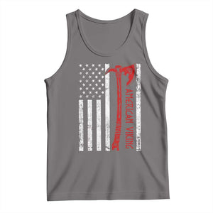 American Viking Tank Top Norse Mythology Axe USA Flag TS11 Deep Heather Print Your Wear