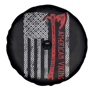 American Viking Spare Tire Cover Norse Mythology Axe Celtic Knot USA Flag TS11 Print Your Wear