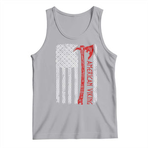American Viking Tank Top Norse Mythology Axe Celtic Knot USA Flag TS11 Athletic Heather Print Your Wear