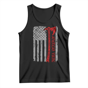 American Viking Tank Top Norse Mythology Axe Celtic Knot USA Flag TS11 Black Print Your Wear
