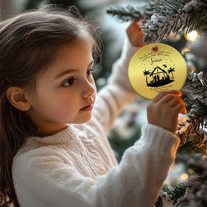 Christian Xmas Christmas Ornament And She Shall Bring Forth A Son And Thou Shalt Call His Name Jesus TS11 Print Your Wear