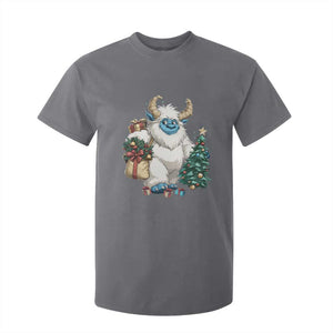 Funny Yule Yeti T Shirt For Kid Christmas Mythical Creature Winter Solstice TS11 Charcoal Print Your Wear