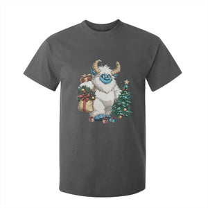 Funny Yule Yeti T Shirt For Kid Christmas Mythical Creature Winter Solstice TS11 Dark Heather Print Your Wear