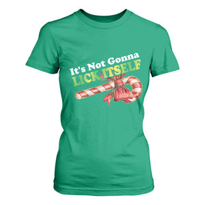 Funny Christmas Candy Cane T Shirt For Women It's Not Gonna Lick Itself TS11 Irish Green Print Your Wear