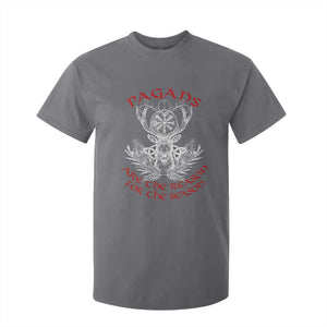 Pagans Are The Reason For The Season T Shirt For Kid Yule Pagan Christmas Vegvisir Symbol TS11 Charcoal Print Your Wear