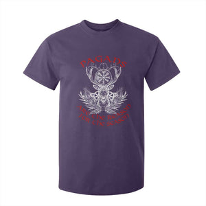 Pagans Are The Reason For The Season T Shirt For Kid Yule Pagan Christmas Vegvisir Symbol TS11 Purple Print Your Wear