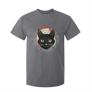 Funny Yule Cat T Shirt For Kid Jlaktturinn Yule Christmas Black Cat TS11 Charcoal Print Your Wear