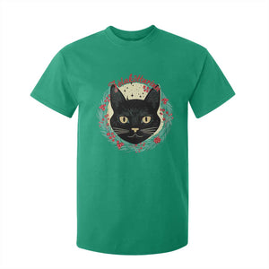 Funny Yule Cat T Shirt For Kid Jlaktturinn Yule Christmas Black Cat TS11 Irish Green Print Your Wear