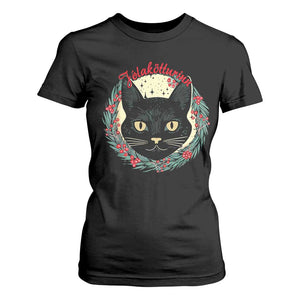 Funny Yule Cat T Shirt For Women Jlaktturinn Yule Christmas Black Cat TS11 Black Print Your Wear