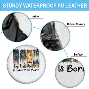 Christian Christmas Spare Tire Cover A Savior Is Born Jesus Nativity Scene TS11 Print Your Wear