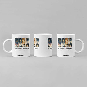 Christian Christmas Coffee Mug A Savior Is Born Jesus Nativity Scene TS11 Print Your Wear