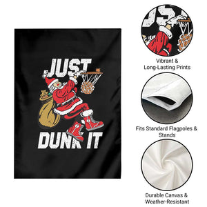 Funny Christmas Basketball Garden Flag Just Dunk It Xmas Santa Sport TS11 Print Your Wear