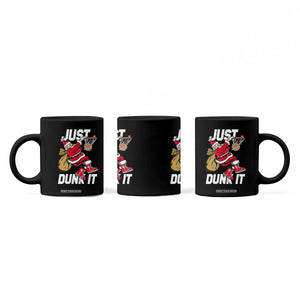 Funny Christmas Basketball Coffee Mug Just Dunk It Xmas Santa Sport TS11 Print Your Wear