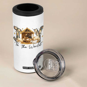 African American Christmas Nativity Scene 4 in 1 Can Cooler Tumbler Joy To The World Afro Black Jesus TS11 Print Your Wear