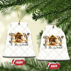 African American Christmas Nativity Scene Ceramic Ornament Joy To The World Afro Black Jesus TS11 Print Your Wear