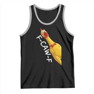Funny F Caw F Chicken Toy Tank Top Poultry Humor TS11 Black Athletic Heather Print Your Wear