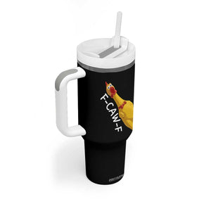 Funny F Caw F Chicken Toy Tumbler With Handle Poultry Humor TS11 Print Your Wear