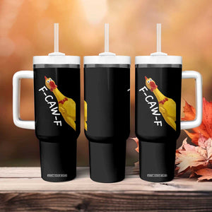 Funny F Caw F Chicken Toy Tumbler With Handle Poultry Humor TS11 Print Your Wear