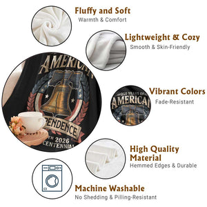 250 years Of America Independence Throw Blanket 250th American Anniversary Liberty Bell TS11 Print Your Wear