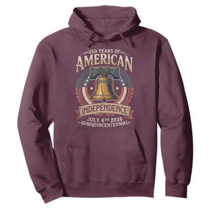 250 years Of America Independence Hoodie 250th American Anniversary Liberty Bell TS11 Maroon Print Your Wear