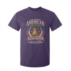 250 years Of America Independence T Shirt For Kid 250th American Anniversary Liberty Bell TS11 Purple Print Your Wear