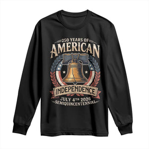 250 years Of America Independence Long Sleeve Shirt 250th American Anniversary Liberty Bell TS11 Black Print Your Wear
