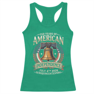 250 years Of America Independence Racerback Tank Top 250th American Anniversary Liberty Bell TS11 Irish Green Print Your Wear