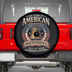 250 years Of America Independence Spare Tire Cover 250th American Anniversary Liberty Bell TS11 Black Print Your Wear