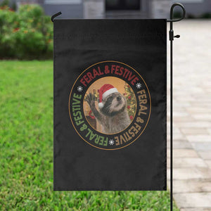 Funny Christmas Pedro The Racoon Garden Flag Feral And Festive Xmas Santa Trash Panda TS11 Print Your Wear