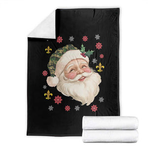 Funny Christmas Cajun Louisiana Santa Papa Noel Throw Blanket TS11 Black Print Your Wear