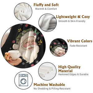 Funny Christmas Cajun Louisiana Santa Papa Noel Throw Blanket TS11 Print Your Wear