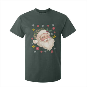 Funny Christmas Cajun Louisiana Santa Papa Noel T Shirt For Kid TS11 Dark Forest Green Print Your Wear