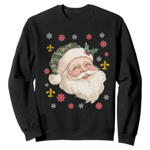 Funny Christmas Cajun Louisiana Santa Papa Noel Sweatshirt TS11 Black Print Your Wear