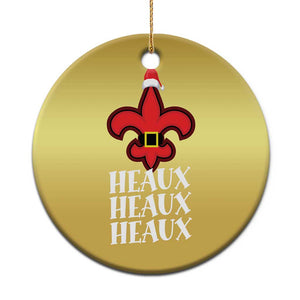 Funny Cajun Louisiana Xmas Christmas Ornament Heaux Heaux Heaux New Orleans Santa Hat TS11 Print Your Wear