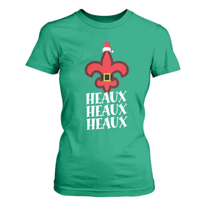 Funny Cajun Louisiana Christmas T Shirt For Women Heaux Heaux Heaux New Orleans Santa Hat TS11 Irish Green Print Your Wear