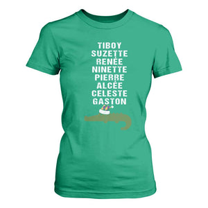 Funny Cajun Louisiana Christmas T Shirt For Women Eight Crocodiles New Orleans Santa TS11 Irish Green Print Your Wear
