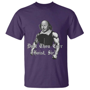 Funny Dost Thou Even Hoist Sir Gym T Shirt TS11 Purple Print Your Wear