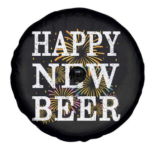 Funny Happy New Beer New Year Spare Tire Cover NYE Party Beer Lover Firework TS11 Print Your Wear