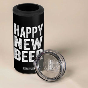 Funny Happy New Beers New Year 4 in 1 Can Cooler Tumbler NYE Party Beer Lover TS11 Print Your Wear