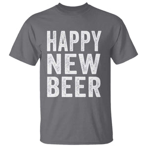 Funny Happy New Beers New Year T Shirt NYE Party Beer Lover TS11 Charcoal Print Your Wear
