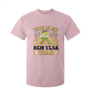 Funny New Years Eve T Shirt For Kid This Is My New Year Toad Frog Pun TS11 Light Pink Print Your Wear