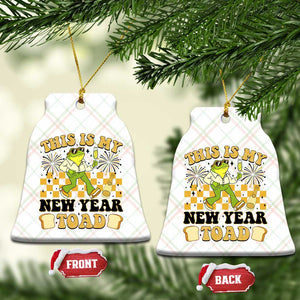 Funny New Years Eve Ceramic Ornament This Is My New Year Toad Frog Pun TS11 Print Your Wear