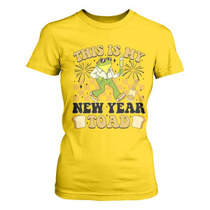 Funny New Years Eve T Shirt For Women This Is My New Year Toad Frog Pun TS11 Daisy Print Your Wear