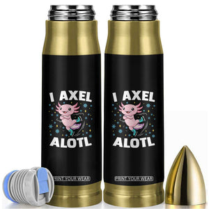 Funny Axolotl Ice Skating Bullet Tumbler I Axel Alotl Winter Sport TS11 Black Print Your Wear