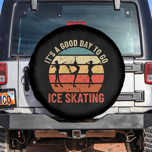 Funny It's A Good Day To Go Ice Skating Spare Tire Cover TS11 No hole Black Print Your Wear